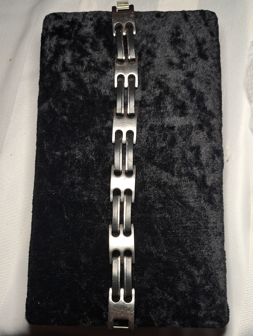 Stainless Steel Link Bracelet in Silver
